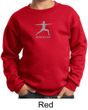 Kids Yoga Sweatshirt Warrior 2 Pose Meditation Youth Sweat Shirt