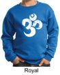 Kids Yoga Sweatshirt White Distressed OM Sweat Shirt