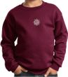 Kids Yoga Sweatshirt White Lotus OM Patch Sweat Shirt