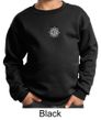 Kids Yoga Sweatshirt White Lotus OM Patch Sweat Shirt