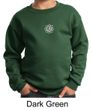 Kids Yoga Sweatshirt White Lotus OM Patch Sweat Shirt