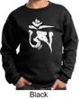 Kids Yoga Sweatshirt White Tibetan Om Sweat Shirt