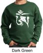 Kids Yoga Sweatshirt White Tibetan Om Sweat Shirt