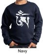 Kids Yoga Sweatshirt White Tibetan Om Sweat Shirt