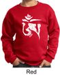 Kids Yoga Sweatshirt White Tibetan Om Sweat Shirt