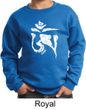 Kids Yoga Sweatshirt White Tibetan Om Sweat Shirt