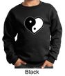 Kids Yoga Sweatshirt Yin Yang Heart Sweat Shirt
