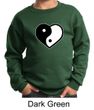 Kids Yoga Sweatshirt Yin Yang Heart Sweat Shirt
