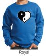 Kids Yoga Sweatshirt Yin Yang Heart Sweat Shirt