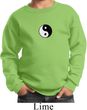 Kids Yoga Sweatshirt Yin Yang Patch Small Print Sweat Shirt