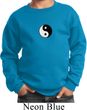 Kids Yoga Sweatshirt Yin Yang Patch Small Print Sweat Shirt