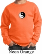 Kids Yoga Sweatshirt Yin Yang Patch Small Print Sweat Shirt