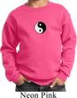 Kids Yoga Sweatshirt Yin Yang Patch Small Print Sweat Shirt