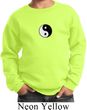 Kids Yoga Sweatshirt Yin Yang Patch Small Print Sweat Shirt