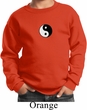 Kids Yoga Sweatshirt Yin Yang Patch Small Print Sweat Shirt
