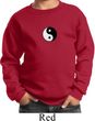 Kids Yoga Sweatshirt Yin Yang Patch Small Print Sweat Shirt
