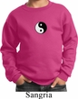 Kids Yoga Sweatshirt Yin Yang Patch Small Print Sweat Shirt
