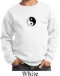 Kids Yoga Sweatshirt Yin Yang Patch Small Print Sweat Shirt