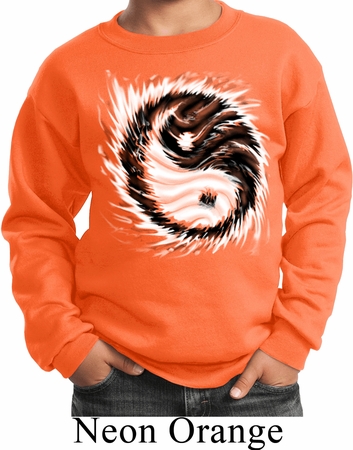Kids Yoga Sweatshirt Yin Yang Sun Sweat Shirt
