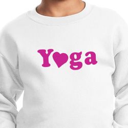 Kids Yoga Sweatshirt Yoga Heart Neon Sweat Shirt