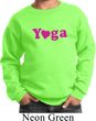 Kids Yoga Sweatshirt Yoga Heart Neon Sweat Shirt