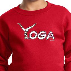 Kids Yoga Sweatshirt Yoga Spelling Sweat Shirt