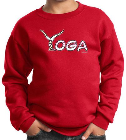 Kids Yoga Sweatshirt Yoga Spelling Sweat Shirt