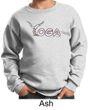 Kids Yoga Sweatshirt Yoga Spelling Sweat Shirt