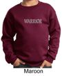 Kids Yoga Swestshirt Warrior Text Sweat Shirt