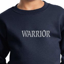 Kids Yoga Swestshirt Warrior Text Sweat Shirt