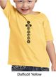 Kids Yoga T-shirt 7 Chakras Black Print Toddler Tee