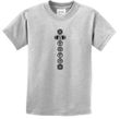 Kids Yoga T-shirt 7 Chakras Black Print Youth Tee