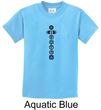Kids Yoga T-shirt 7 Chakras Black Print Youth Tee