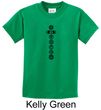 Kids Yoga T-shirt 7 Chakras Black Print Youth Tee