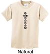 Kids Yoga T-shirt 7 Chakras Black Print Youth Tee