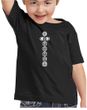 Kids Yoga T-Shirt 7 Chakras White Print Toddler Tee