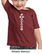 Kids Yoga T-Shirt 7 Chakras White Print Toddler Tee