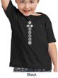 Kids Yoga T-Shirt 7 Chakras White Print Toddler Tee