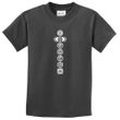 Kids Yoga T-shirt 7 Chakras White Print Youth Tee