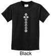 Kids Yoga T-shirt 7 Chakras White Print Youth Tee