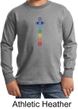 Kids Yoga T-Shirt 7 Colored Chakras Youth Long Sleeve Shirt