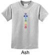 Kids Yoga T-shirt 7 Colored Chakras Youth Tee