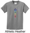 Kids Yoga T-shirt 7 Colored Chakras Youth Tee