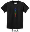 Kids Yoga T-shirt 7 Colored Chakras Youth Tee