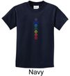 Kids Yoga T-shirt 7 Colored Chakras Youth Tee