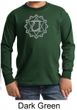 Kids Yoga T-shirt Anahata Heart Chakra Youth Long Sleeve Shirt