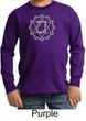 Kids Yoga T-shirt Anahata Heart Chakra Youth Long Sleeve Shirt