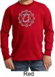 Kids Yoga T-shirt Anahata Heart Chakra Youth Long Sleeve Shirt