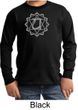 Kids Yoga T-shirt Anahata Heart Chakra Youth Long Sleeve Shirt