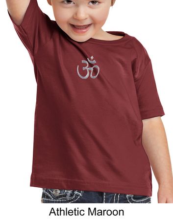 Kids Yoga T-shirt Aum Hindu Patch Meditation Toddler Tee Shirt